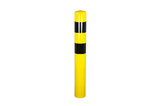 Stolpe 323x5,6x1700 mm. Varmforzinked Jordanlaeg Gul-Sort