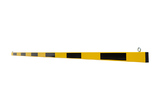 Stalen hoogtebalk 100x40 geel -zwart 6 mtr.