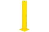 Stolpe 159x4,5x1500 mm. Varmforzinked Med fodpladen Gul