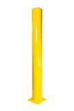 Stolpe 219x4,5x2000 mm. Gul - Med fodpladen