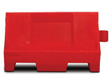 Plastic barrierer l = 1000 mm, h = 550 mm., rød