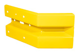Endestykker B-profil Gul m.L. 490mm. Lang - Støttestolpe bagside