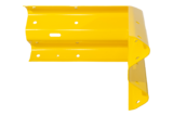 Udvendigt hjørne type A Gul, 1x90 gr, vinklet (skinneprofil) b.l. 465mm. 